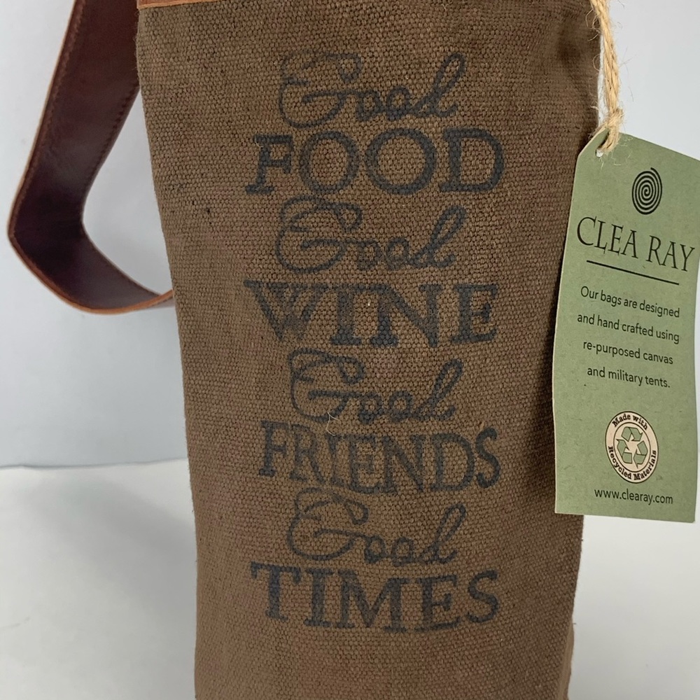 Wine Bag From Repurposed Military Tent - Picture 2 of 7